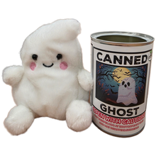 Load image into Gallery viewer, Canned Ghost- Halloween Plush Gift in Can: Pop Top Lid