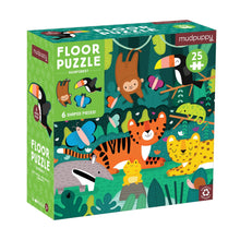 Load image into Gallery viewer, Rainforest 25 Piece Floor Puzzle with Shaped Pieces