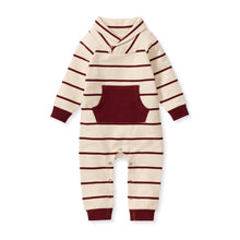 Load image into Gallery viewer, Shawl Collar Jumpsuit: 0-3M