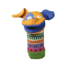 Load image into Gallery viewer, Dog Puppet | Reclaimed Wool : 12 inch height (30.5 cm).