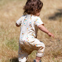 Load image into Gallery viewer, LGR Rainbow Balloons Organic Summer Romper