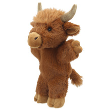 Load image into Gallery viewer, Eco Walking Hand Puppets - Cow (Highland)