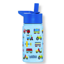Load image into Gallery viewer, Trains, Planes & Trucks 14 oz Stainless Steel Water Bottle