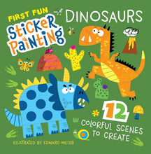 Load image into Gallery viewer, First Fun Sticker Painting: Dinosaurs - 12 Scenes to Create!
