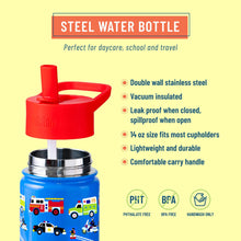 Load image into Gallery viewer, Heroes 14 oz Stainless Steel Water Bottle