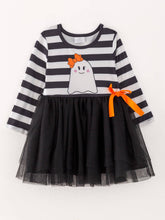 Load image into Gallery viewer, GhostTutu Skirt Long Sleeve Stripe Dress