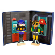 Load image into Gallery viewer, Superheroes Magnetic Dress Up Play Set