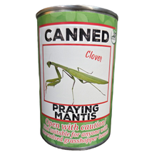 Load image into Gallery viewer, Canned Praying Mantis - Bug Insect Plush Gift in Can w/Jokes: Pop Top Lid