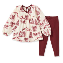 Load image into Gallery viewer, Vintage Christmas Tunic Set: 0-3M