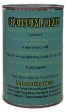 Load image into Gallery viewer, Oliver the Canned Opossum | Stuffed Animal Plush w/Jokes: Pop Top Lid