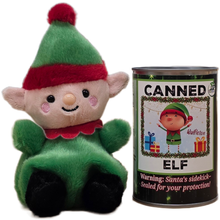 Load image into Gallery viewer, Canned Elf | Christmas Plush in a Can w/Jokes | Magical: Pop Top Lid