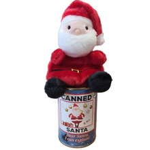 Load image into Gallery viewer, Canned Santa | Plush Jolly St. Nick w/Jokes | Christmas: Pop Top Lid
