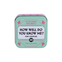 Load image into Gallery viewer, After Dinner Amusements: How Well Do You Know Me? For Couples