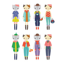 Load image into Gallery viewer, Cat Fashion Magnetic Figures