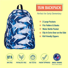Load image into Gallery viewer, Sharks Backpack - 15 Inch