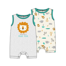 Load image into Gallery viewer, Baby Views 2pcs Sleeveless Rompers:Lion