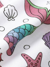 Load image into Gallery viewer, Bamboo Fiber Short Sleeve Romper Mermaid Tales