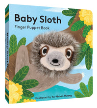 Load image into Gallery viewer, Baby Sloth Finger Puppet Book