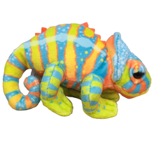 Load image into Gallery viewer, Kiwi the Canned Chameleon Stuffed Animal Plush w/Funny Jokes: Pop Top Lid
