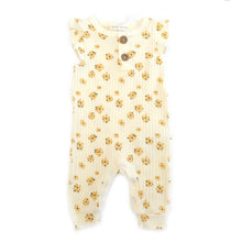 Load image into Gallery viewer, Willow + Whimsy 2 Piece SleevelessCoverall Set: Yellow