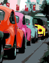 Load image into Gallery viewer, Artwille Paint by Numbers - Retro Bright Cars