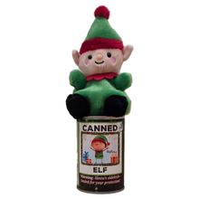 Load image into Gallery viewer, Canned Elf | Christmas Plush in a Can w/Jokes | Magical: Pop Top Lid