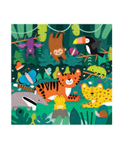 Load image into Gallery viewer, Rainforest 25 Piece Floor Puzzle with Shaped Pieces