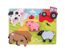 Load image into Gallery viewer, Chunky Lift Out Farm Puzzle