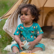 Load image into Gallery viewer, LGR Garden Birds Organic Summer Romper: Garden Birds