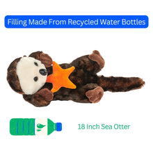 Load image into Gallery viewer, The Petting Zoo 18" (48cm) Sea Otter & Starfish