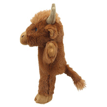 Load image into Gallery viewer, Eco Walking Hand Puppets - Cow (Highland)