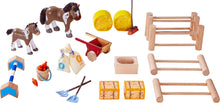 Load image into Gallery viewer, Haba Little Friends Riding Stable Set