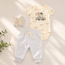 Load image into Gallery viewer, Bon Baby 3pcs Bodysuit Set: Dog