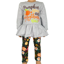 Load image into Gallery viewer, AnnLoren Autumn Shirt & Floral Leggings