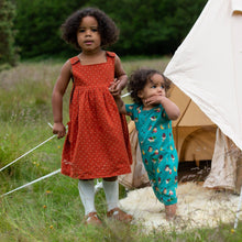 Load image into Gallery viewer, LGR Garden Birds Organic Summer Romper: Garden Birds