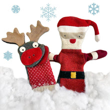 Load image into Gallery viewer, Rudolph The Reindeer | Reclaimed Wool : 12 inch height (30.5 cm).