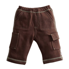 Load image into Gallery viewer, BabySoy Fleece Cargo Pants: Chocolate