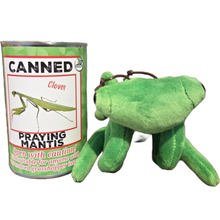 Load image into Gallery viewer, Canned Praying Mantis - Bug Insect Plush Gift in Can w/Jokes: Pop Top Lid