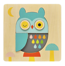 Load image into Gallery viewer, Little Owl Chunky Wood Puzzle