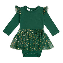 Load image into Gallery viewer, Emerald Shimmer HolidayTutu Dress