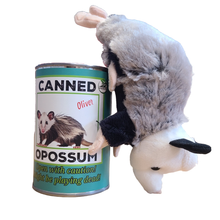 Load image into Gallery viewer, Oliver the Canned Opossum | Stuffed Animal Plush w/Jokes: Pop Top Lid