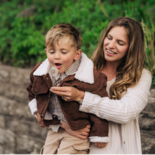 Load image into Gallery viewer, Sherpa Collar Coffee Brown Corduroy Jacket
