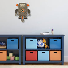 Load image into Gallery viewer, Robot Pendulum Clock - Wood