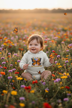 Load image into Gallery viewer, Sock Monkey Kids M is for Monarch