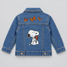 Load image into Gallery viewer, Sock Monkey Kids Snoopy Denim Jacket