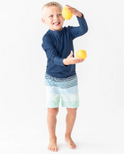 Load image into Gallery viewer, RB Navy Long Sleeve Rash Guard