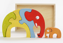 Load image into Gallery viewer, Begin Again Elephant Family Puzzle
