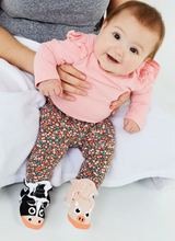 Load image into Gallery viewer, Pals Baby Booties Pig & Cow