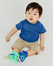 Load image into Gallery viewer, Pals Baby Booties T-Rex & Triceratops