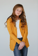 Load image into Gallery viewer, Navy Fields Mustard Cardigan